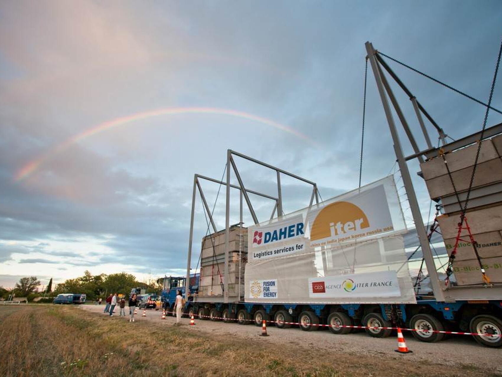 Just in time to see a rainbow!